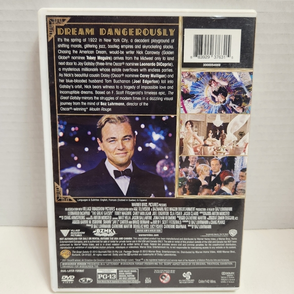 🎬The Great Gatsby (DVD) Leonardo DiCaprio - Picture 2 of 5
